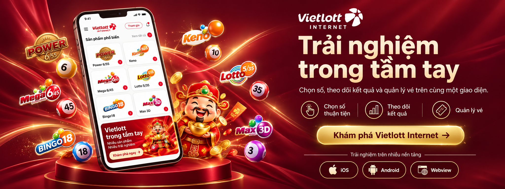 Vietlott Internet — Trải nghiệm trong tầm tay